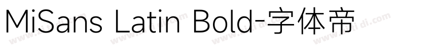 MiSans Latin Bold字体转换